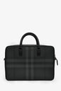 Burberry Black Leather 'Ainsworth' Briefcase With Strap