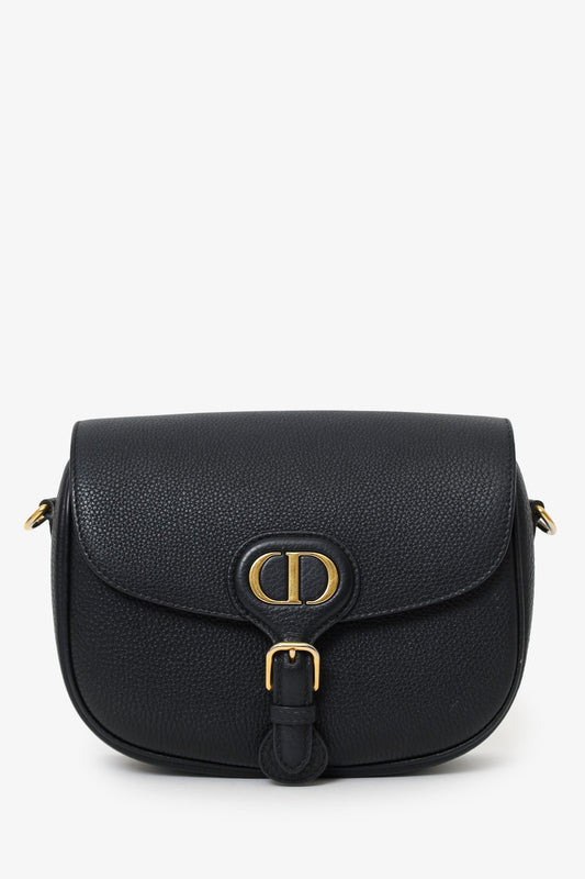 Christian Dior Black Leather Medium Bobby Bag Rovelle Bags