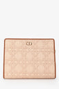 Christian Dior Brown Straw Logo Clutch Rovelle Bags