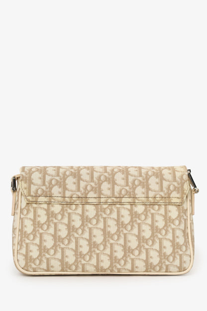 Christian Dior By John Galliano 2005 Beige Diorissimo Floral Crossbody Bag Rovelle Bags