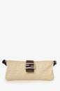 Fendi Beige FF Zucca Canvas Baguette Pochette Rovelle Bags