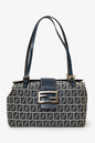 Fendi Navy/Grey FF Zucca Canvas Bento Box Bag Rovelle Bags