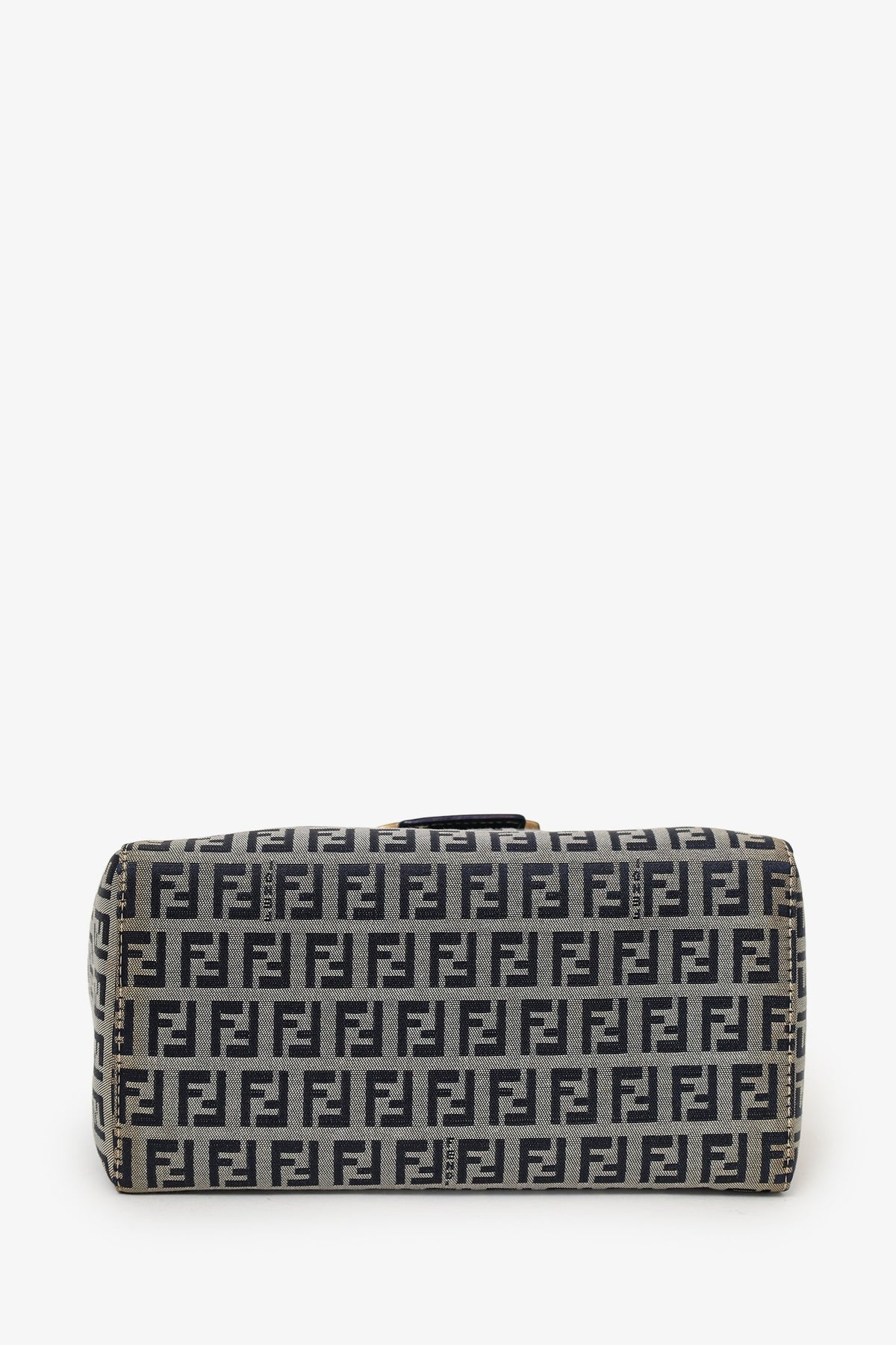 Fendi Navy/Grey FF Zucca Canvas Bento Box Bag Rovelle Bags