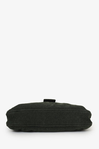 Fendi Green/Blue Jersey Double Strap Mama Baguette Bag Rovelle Bags