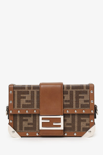 Fendi 2020 Brown FF 1974 Baguette Trunk Bag Rovelle Bags