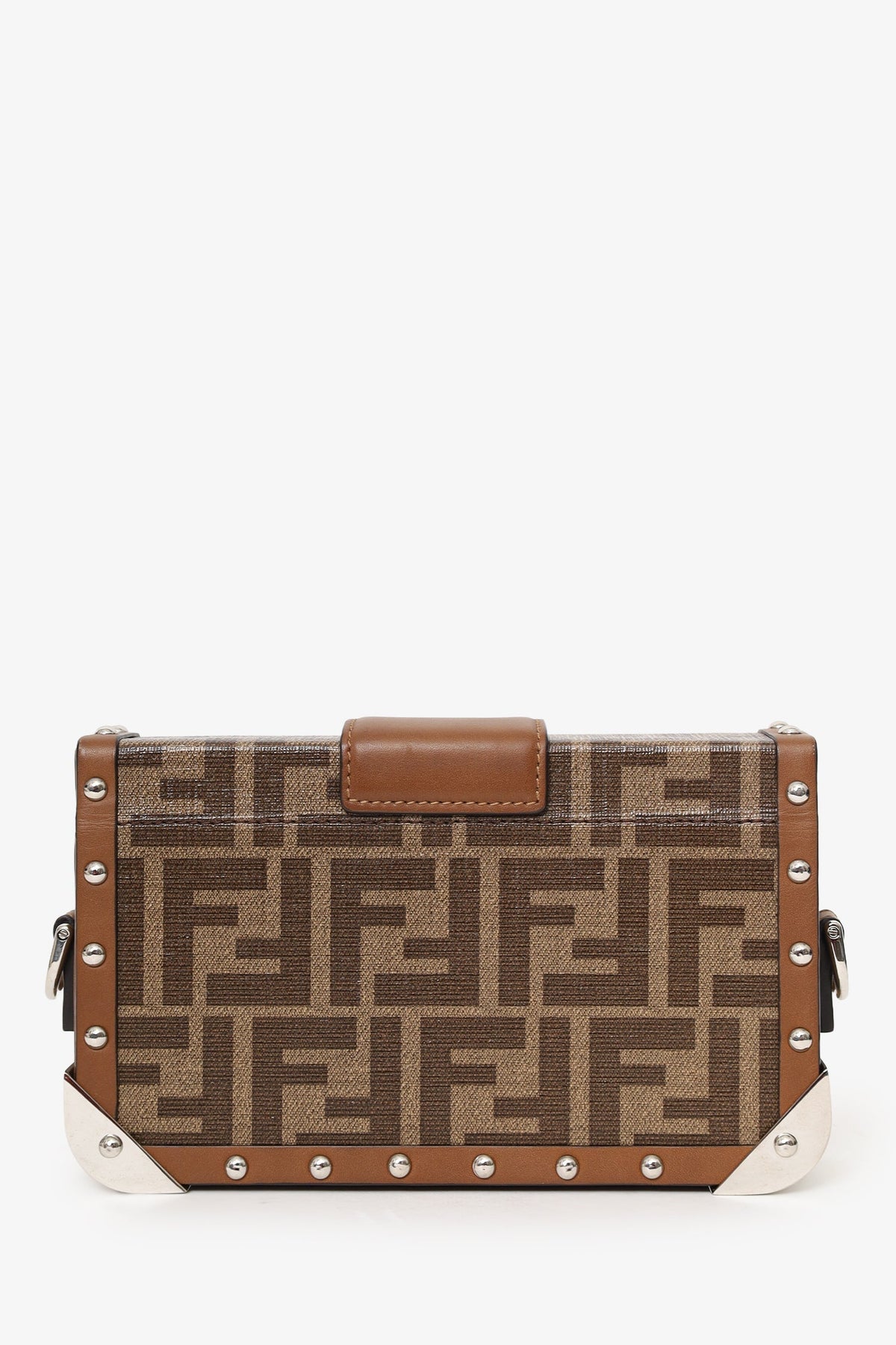 Fendi 2020 Brown FF 1974 Baguette Trunk Bag Rovelle Bags
