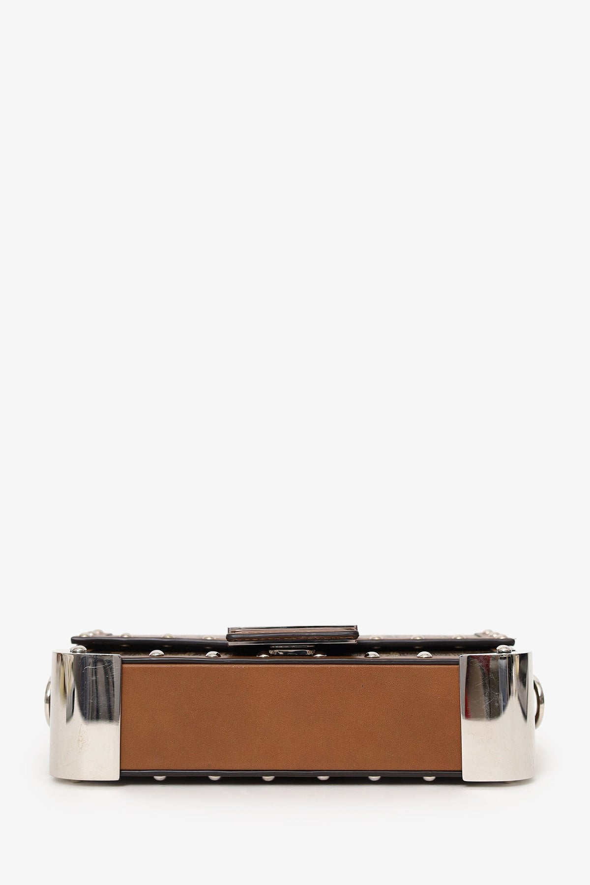 Fendi 2020 Brown FF 1974 Baguette Trunk Bag Rovelle Bags