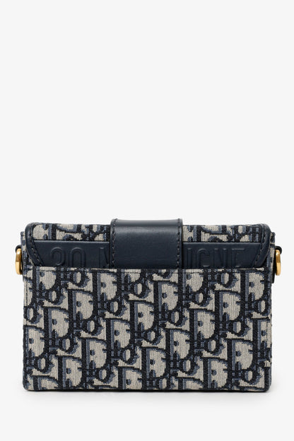 Christian Dior Navy Oblique Montaigne 30 Box Bag Rovelle Bags