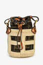 Fendi Brown/Beige Zucca FF Step Out Nano Bucket Bag Rovelle Bags