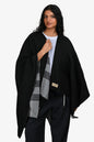Burberry Black/Grey House Check Wool Shawl
