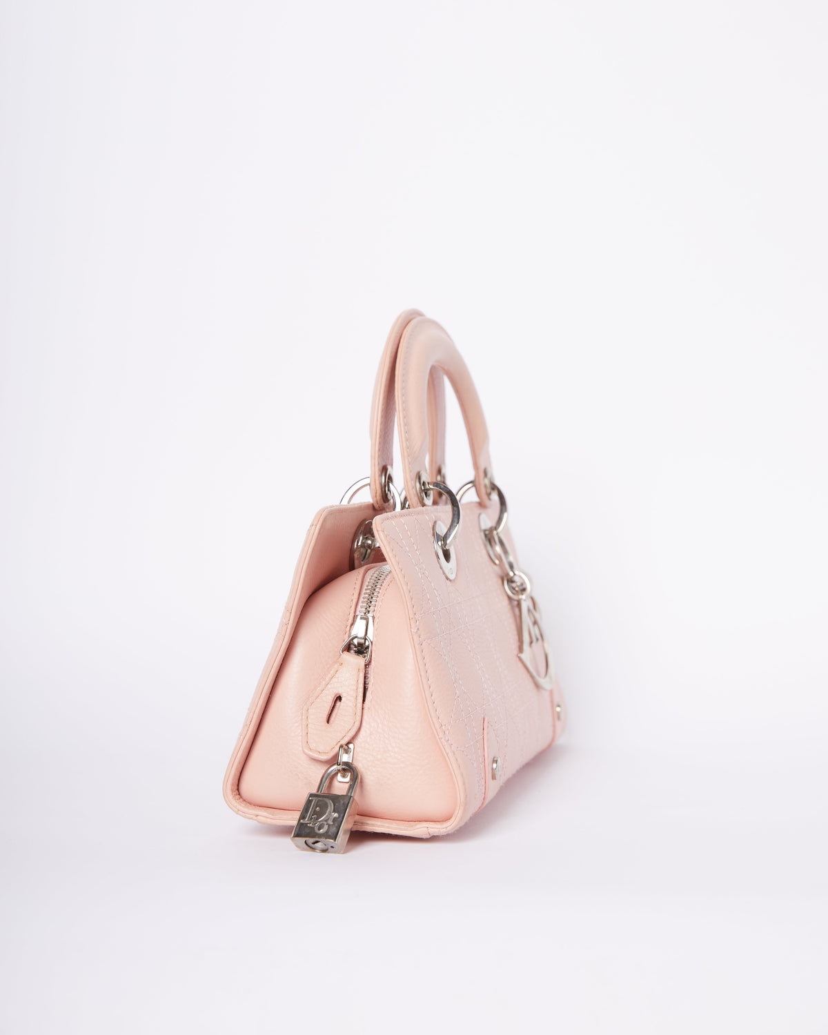 Dior Luxury Leather Handbag Pink Rovelle Bags