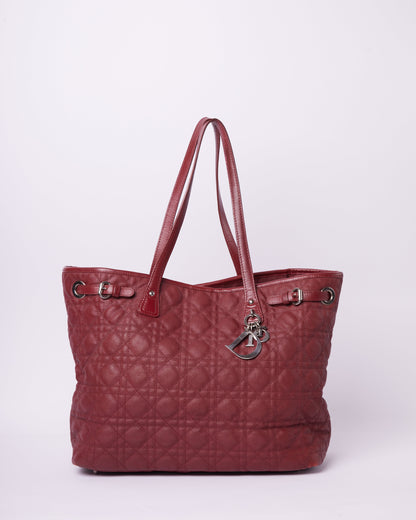 Dior Cannage Lady Red Tote Bag Rovelle Bags