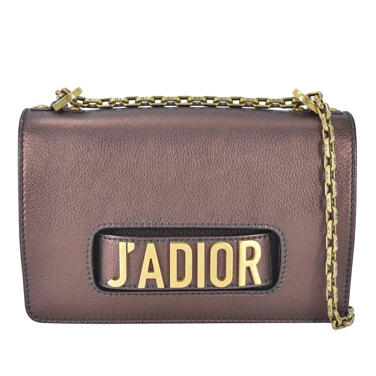 Brown Dior Medium J'Adior Chain Flap Crossbody Bag Rovelle Bags