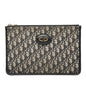 Blue Dior Oblique Canvas Clutch Rovelle Bags