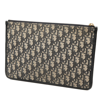 Blue Dior Oblique Canvas Clutch Rovelle Bags