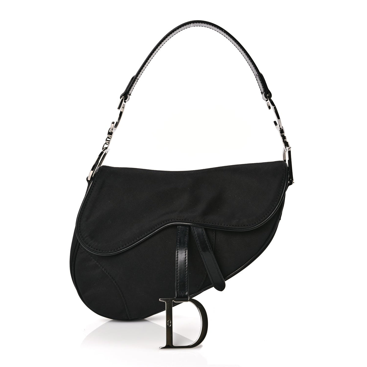 Christian Dior Nylon Saddle Bag Black Rovelle Bags
