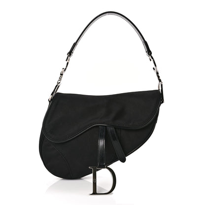 Christian Dior Nylon Saddle Bag Black Rovelle Bags
