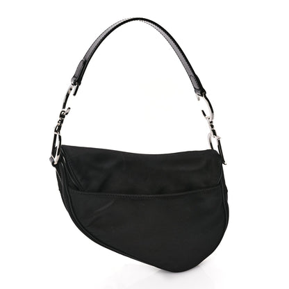 Christian Dior Nylon Saddle Bag Black Rovelle Bags