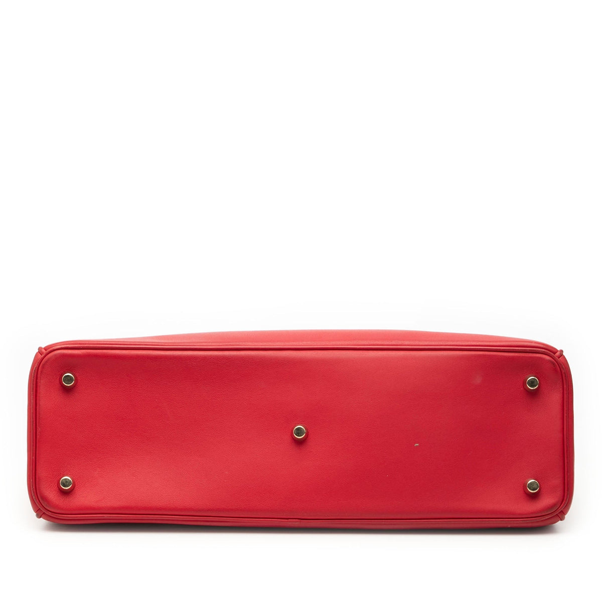 Red Dior Large Smooth Calfskin Diorissimo Satchel Rovelle Bags