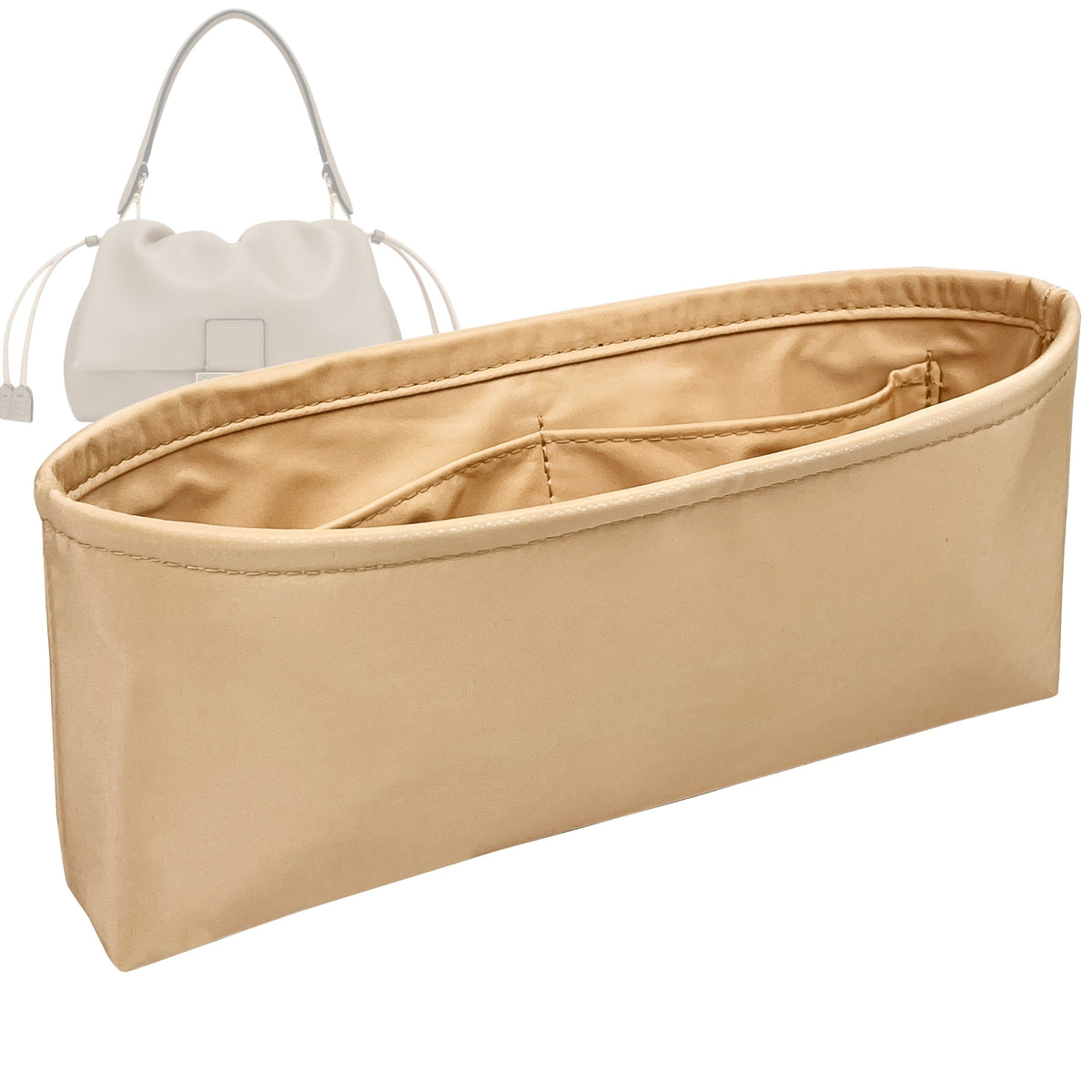 Organizer for [Mamma Baguette Medium, Fendi] Bag Insert (Nylon, Slim Shape) Rovelle Bags