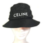 CELINE hat  2AUB0930C Nylon black logo quilting Women S/57