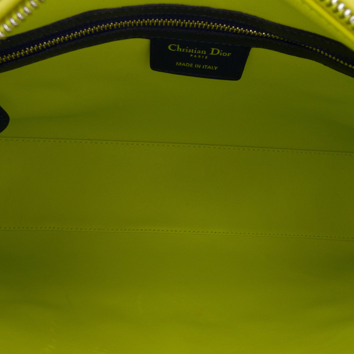 Pink Dior Large Tricolor Lambskin Cannage Lady Dior Satchel Rovelle Bags