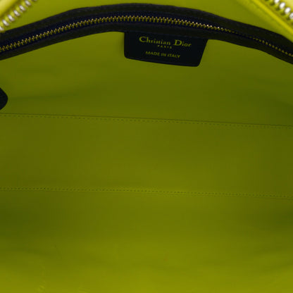 Pink Dior Large Tricolor Lambskin Cannage Lady Dior Satchel Rovelle Bags