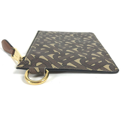 BURBERRY Coin case Leather / PVC Brown TB logo