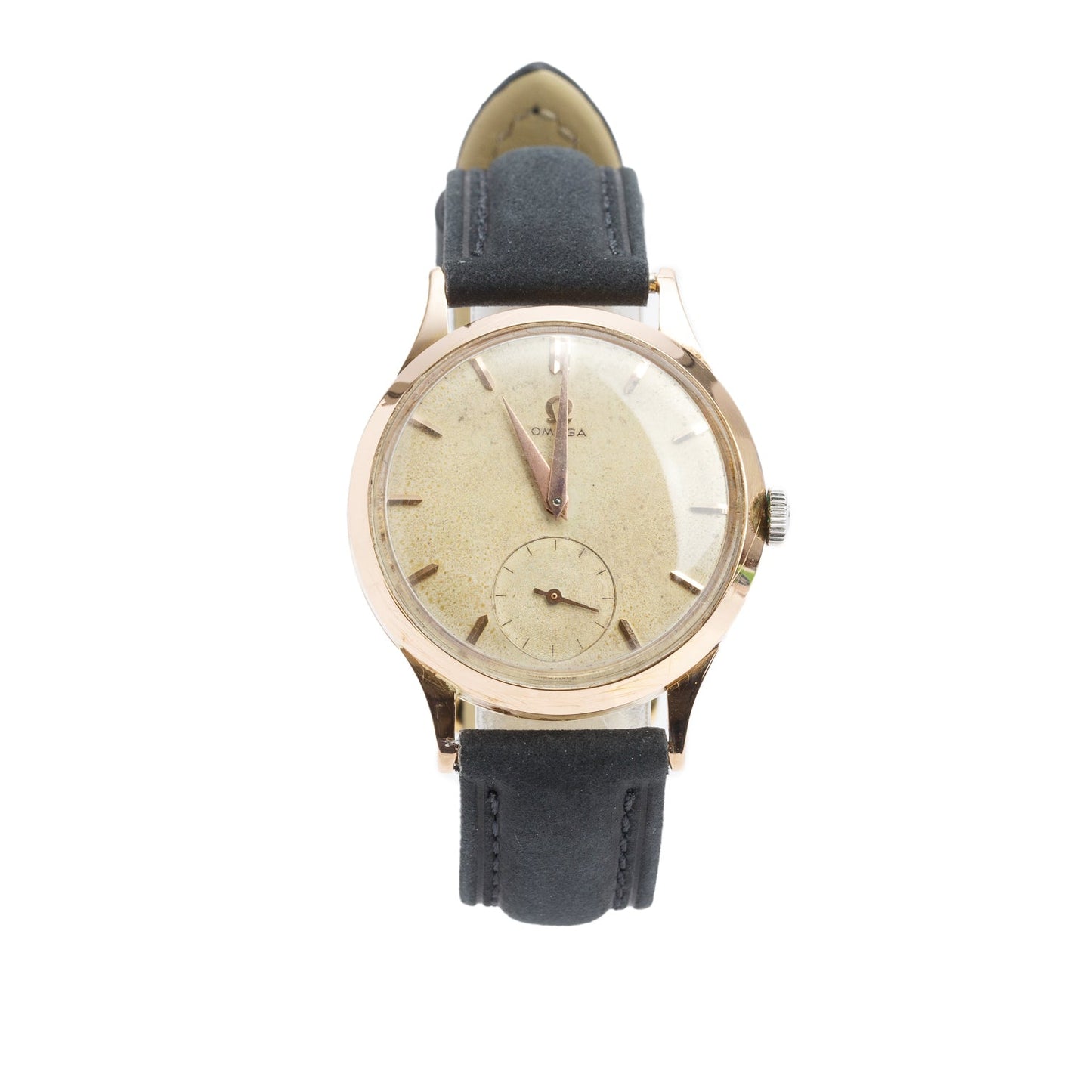 Omega Vintage 18k Yellow Gold 35 MM Manual Watch