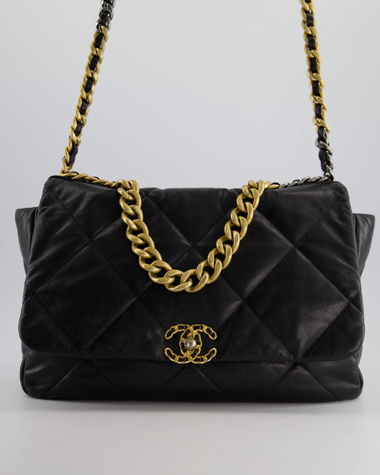 Chanel Quilted Leather Black Handbag Style Rovelle Bags