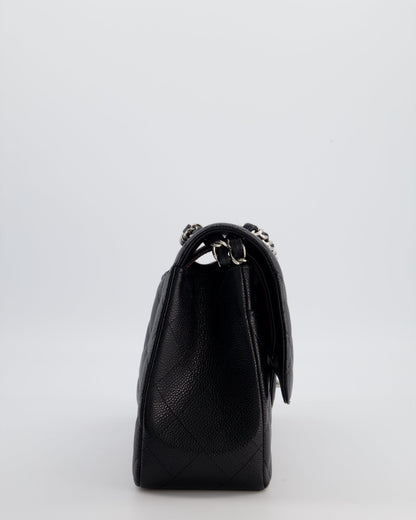 Chanel Flap Classic Caviar Leather Black Silver Shoulder Bag Style 3 Rovelle Bags