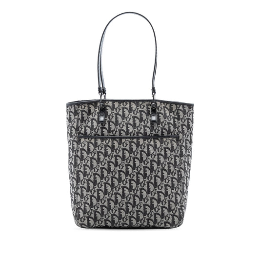 Black Dior Diorissimo Trotter Canvas Tote Rovelle Bags