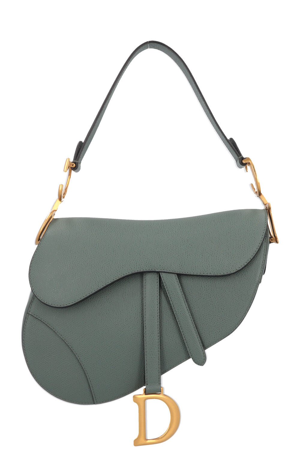 Christian Dior Saddle Bag Leather Sage Rovelle Bags