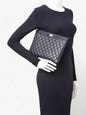 Chanel Medium Boy Pouch Black Lambskin Leather Rovelle Bags
