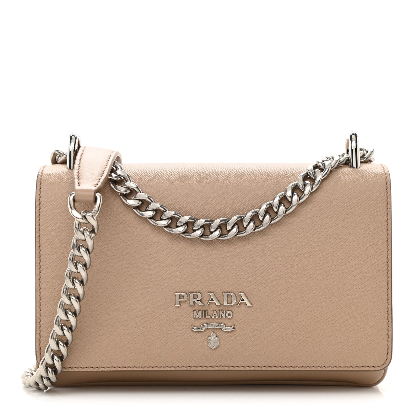Prada Soft Calfskin Chain Shoulder Bag Rovelle Bags