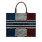 Dior Book Tote Leather Tote Bag Blue Rovelle Bags