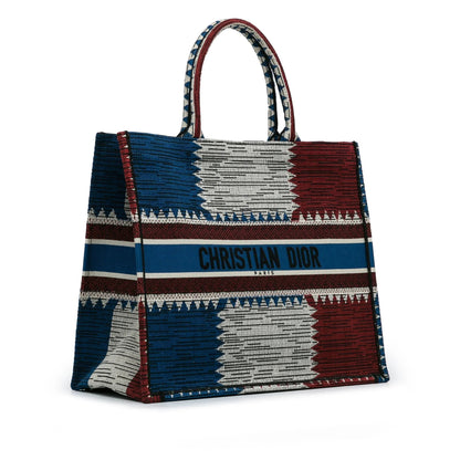 Dior Book Tote Leather Tote Bag Blue Rovelle Bags