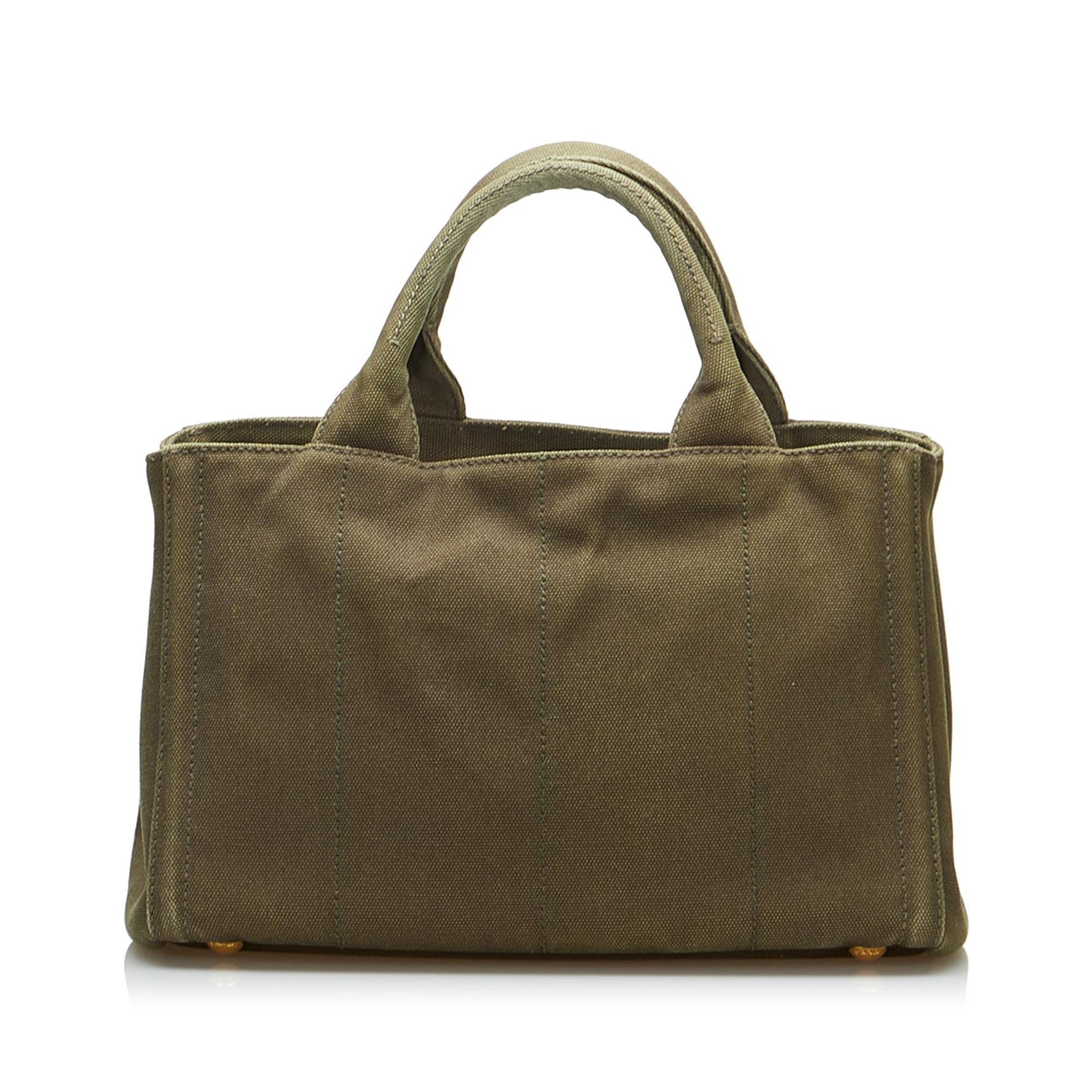 Prada Canapa Studded Satchel Rovelle Bags