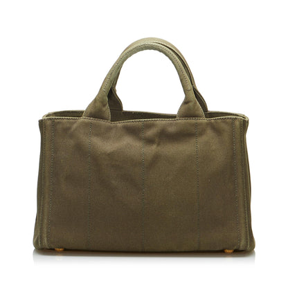 Prada Canapa Studded Satchel Rovelle Bags