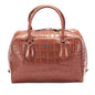 Prada Croc Embossed Leather Handbag Rovelle Bags