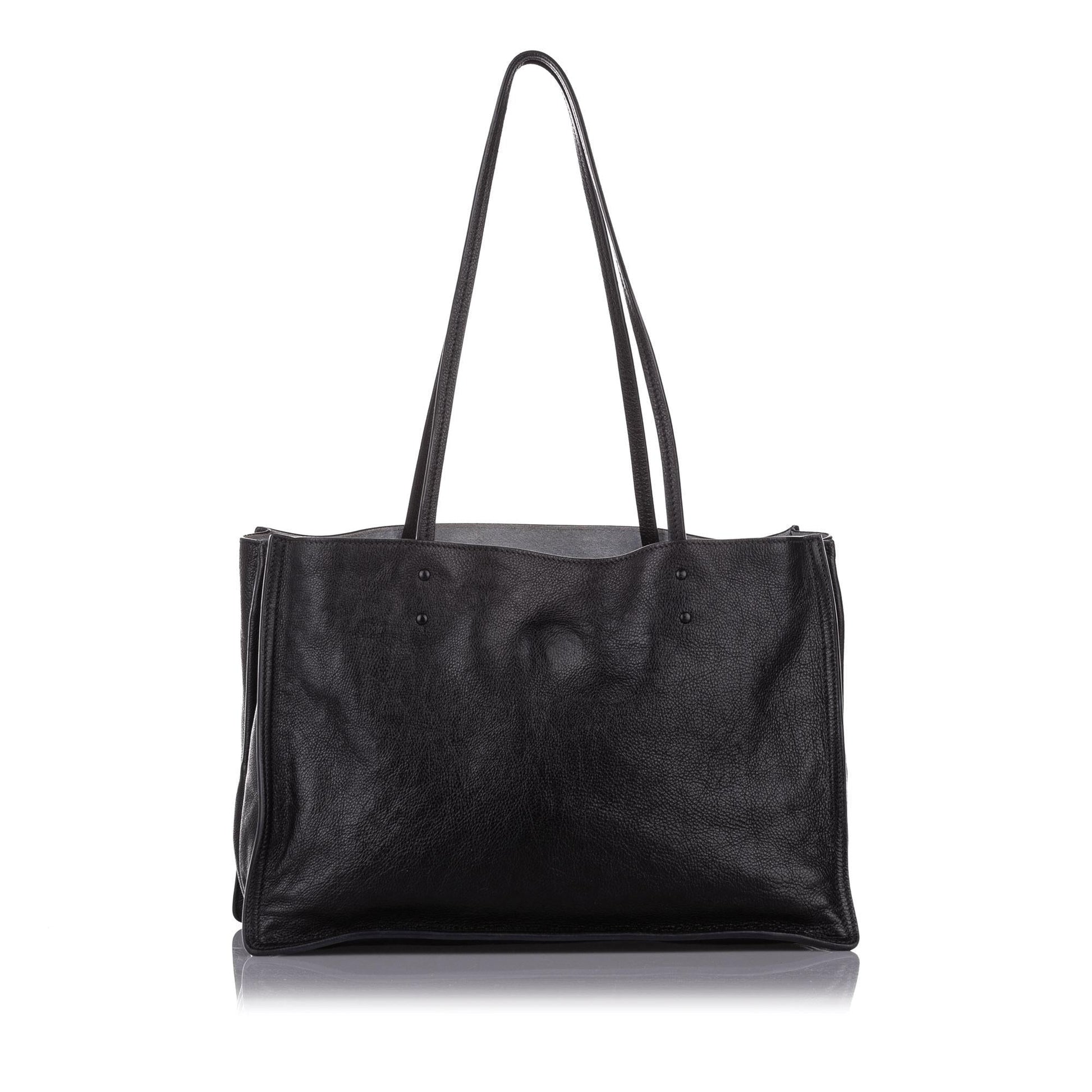 Prada Etiquette Leather Tote Bag Style 2 Rovelle Bags
