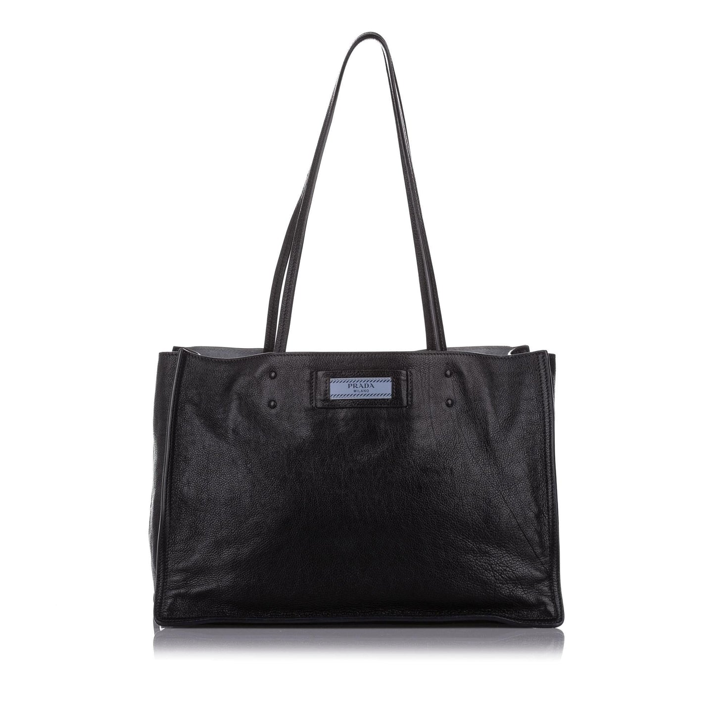 Prada Etiquette Leather Tote Bag Style 2 Rovelle Bags