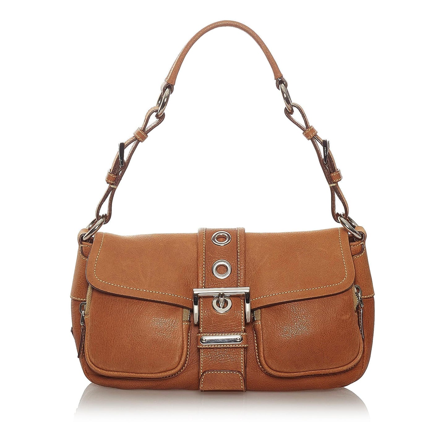 Prada Leather Shoulder Handbag Style 38 Rovelle Bags