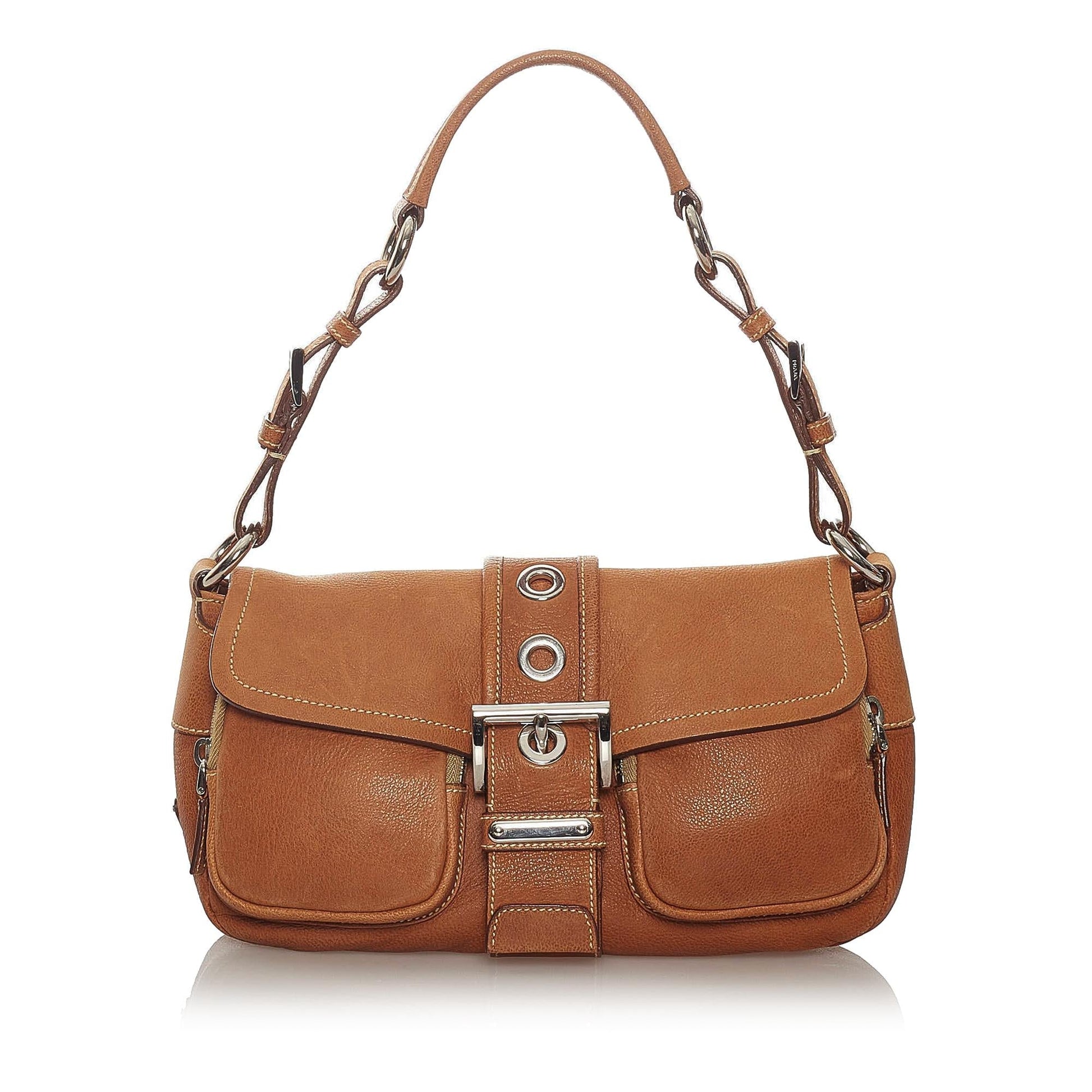 Prada Leather Shoulder Handbag Style 38 Rovelle Bags