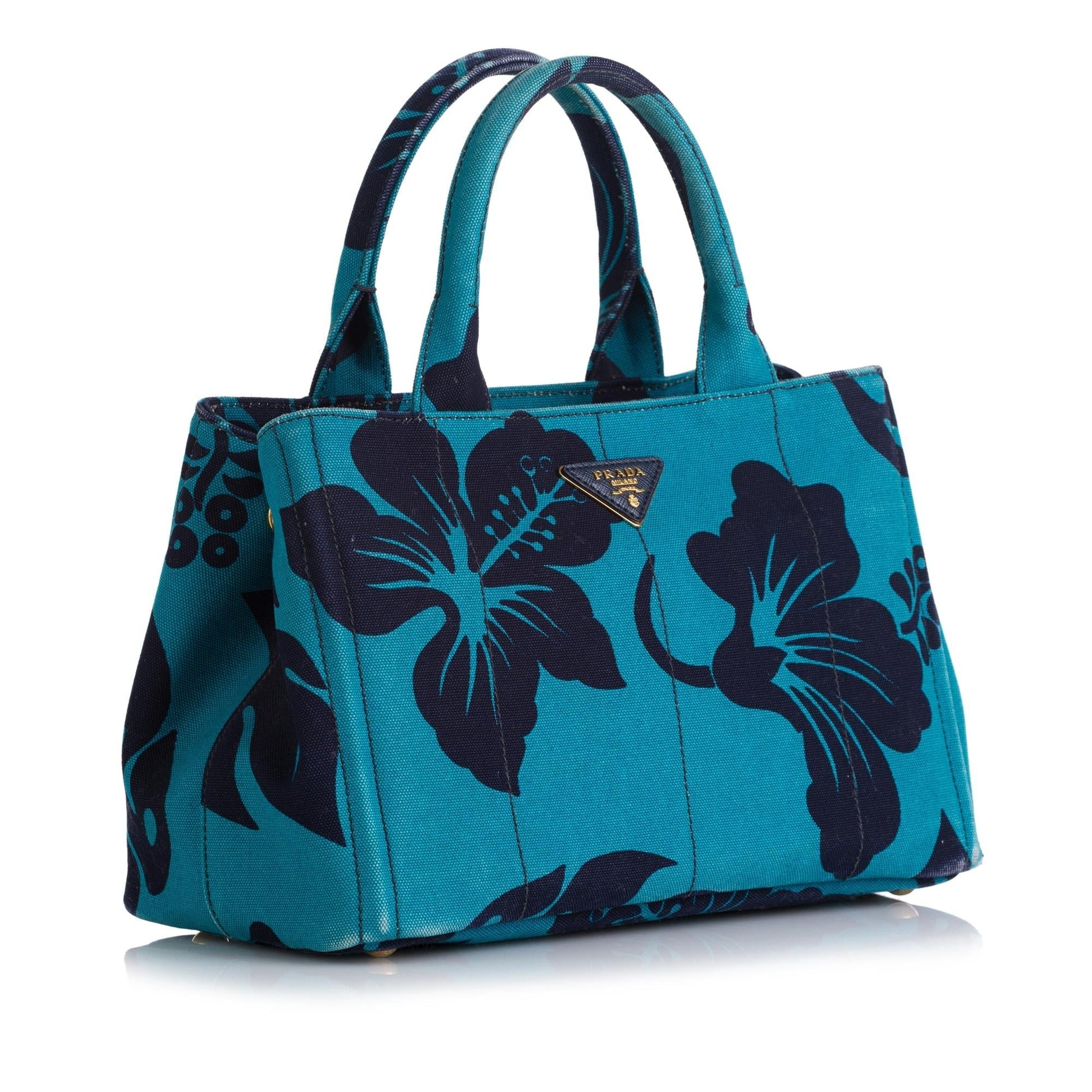 Prada Printed Canapa Satchel Rovelle Bags