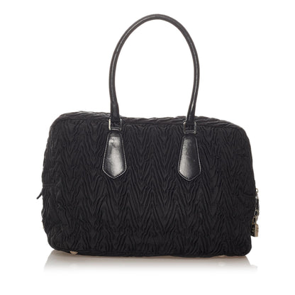 Prada Ruffled Tessuto Handbag Rovelle Bags