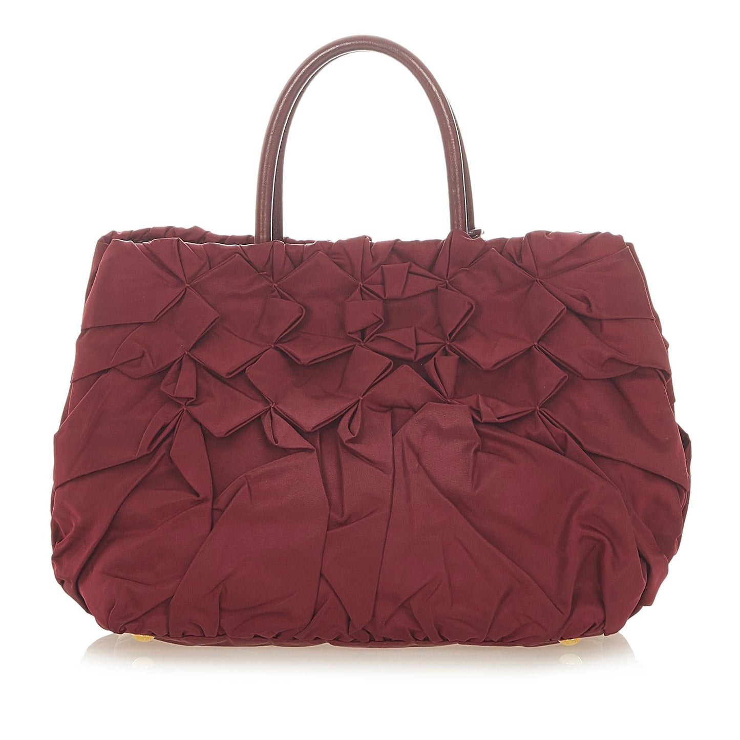 Prada Ruffled Tessuto Tote Bag Rovelle Bags