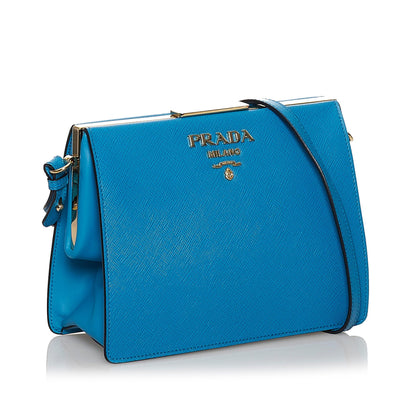 Prada Saffiano Light Frame Crossbody Bag Style 2 Rovelle Bags