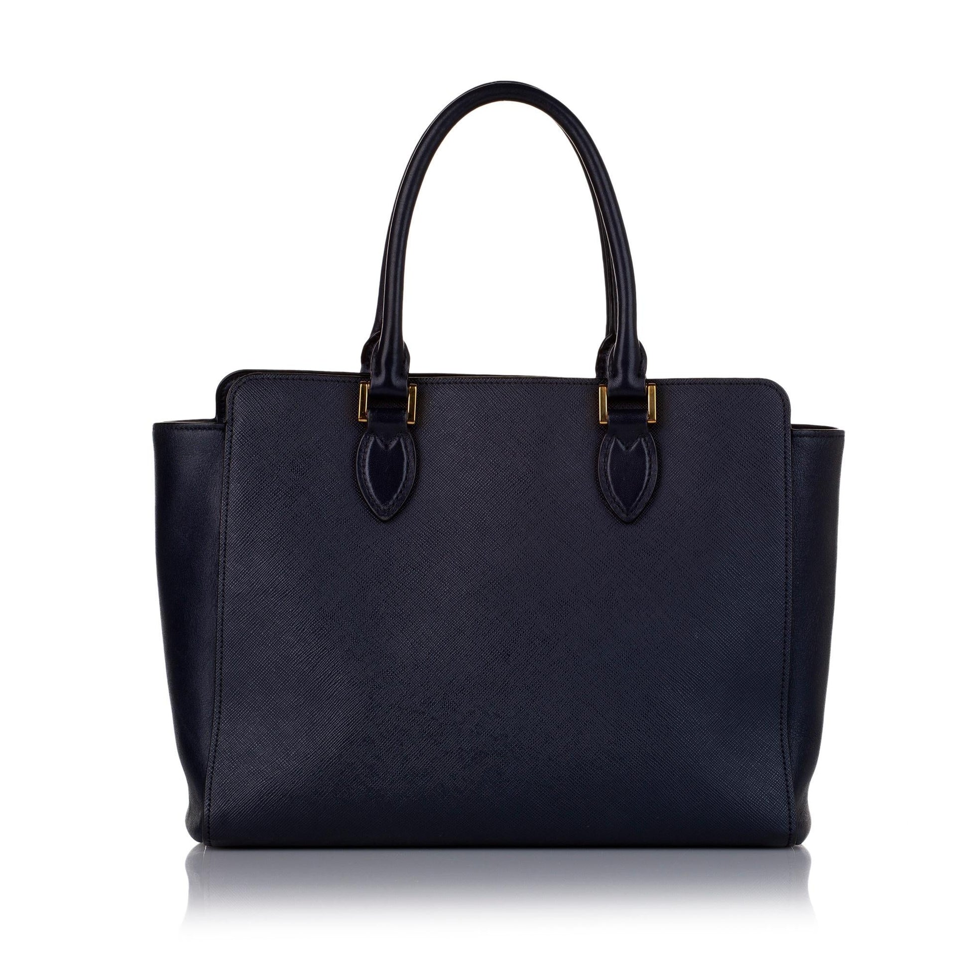 Prada Saffiano Lux & City Calf Zip Tote Rovelle Bags