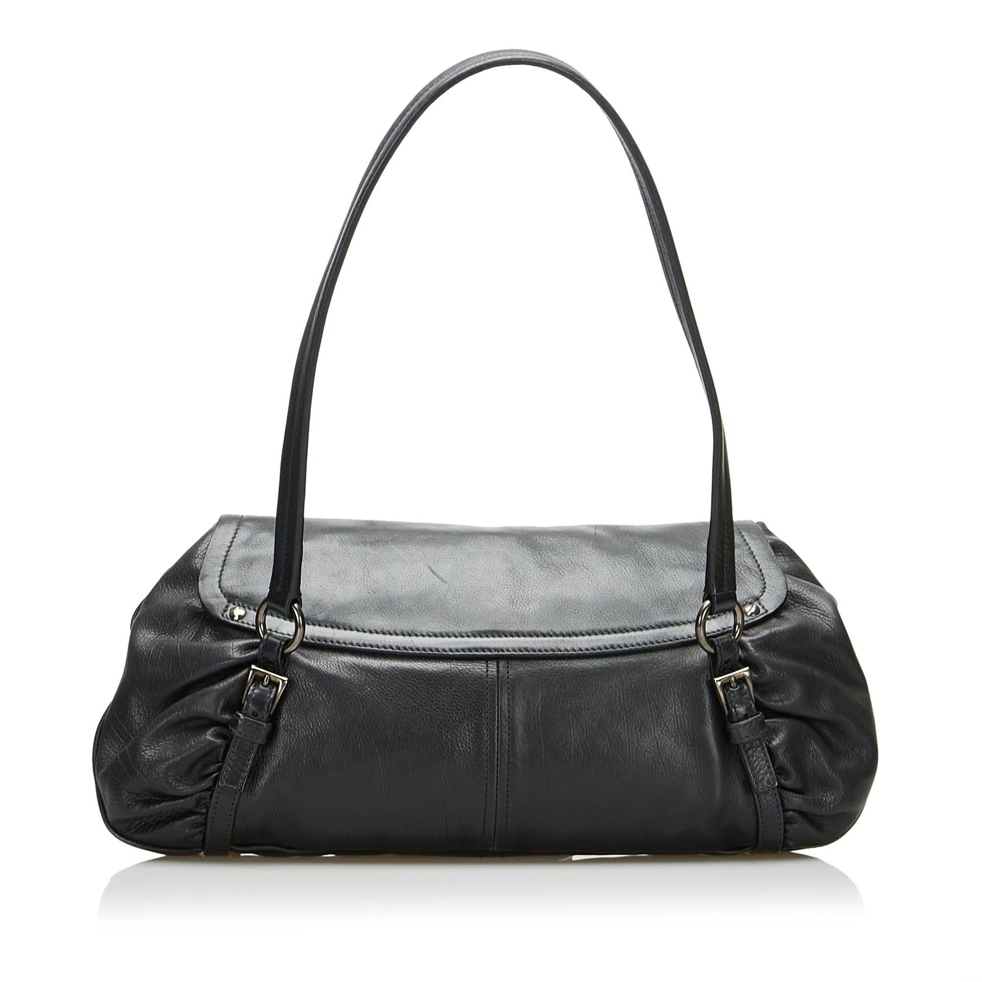 Prada Vitello Daino Easy Sound Lock Shoulder Bag Rovelle Bags